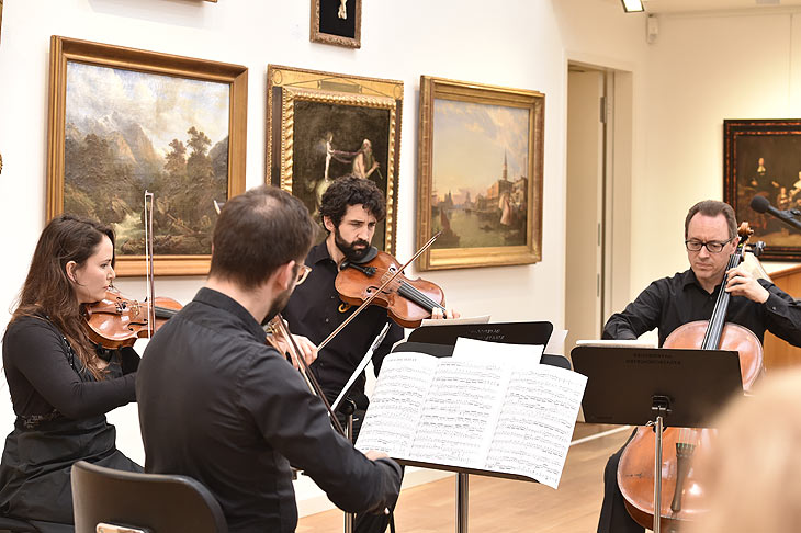 Darbietung des Bayerischen Staatsorchesters/ 500 Jahre Bayerisches Staatsorchester und 100 Jahre Karl & Faber im Auktionshaus Karl & Faber in München am 23.05.2023 Foto: BrauerPhotos / S.Brauer 
